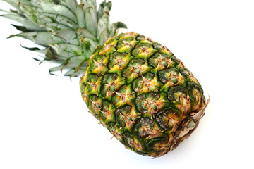 close-up of tropical pineapple fruit,