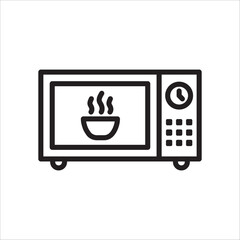 Microwave vector icon. Microwave flat sign design. Microwave symbol pictogram. UX UI icon