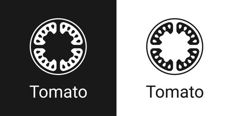 Tomato linear icon, outline vector sign, linear icon, isolated on white background