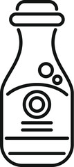 Soy sauce food icon outline vector. Japan bottle. Asian menu