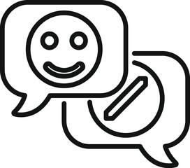 Help antidepressant chat icon outline vector. Drug pill. Person cure