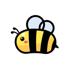 cute little bee smiling For decorating desserts with honey