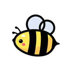 cute little bee smiling For decorating desserts with honey