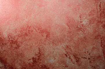 Blurred red background on a white background with metallic effect