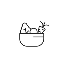 Food icon, isolated Food sign icon, vector illustration