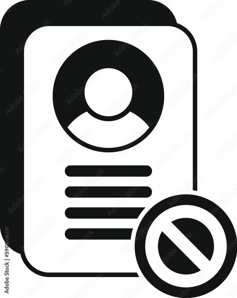 Poster data account icon simple vector. email user. digital data