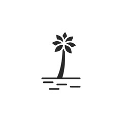 Island icon, isolated Island sign icon, vector illustration