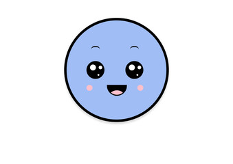 kawaii shape smiling