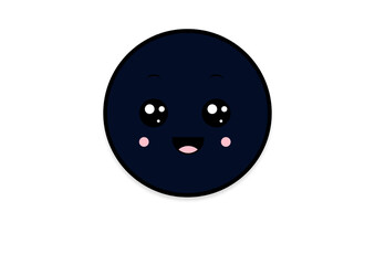 kawaii shape smiling