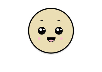kawaii shape smiling