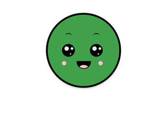 kawaii shape smiling