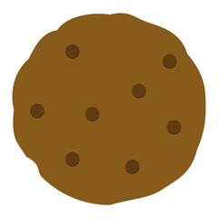 chocolate choco crumbs cookie illustration