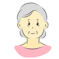 An old person with a smile