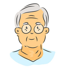 An old person with a smile