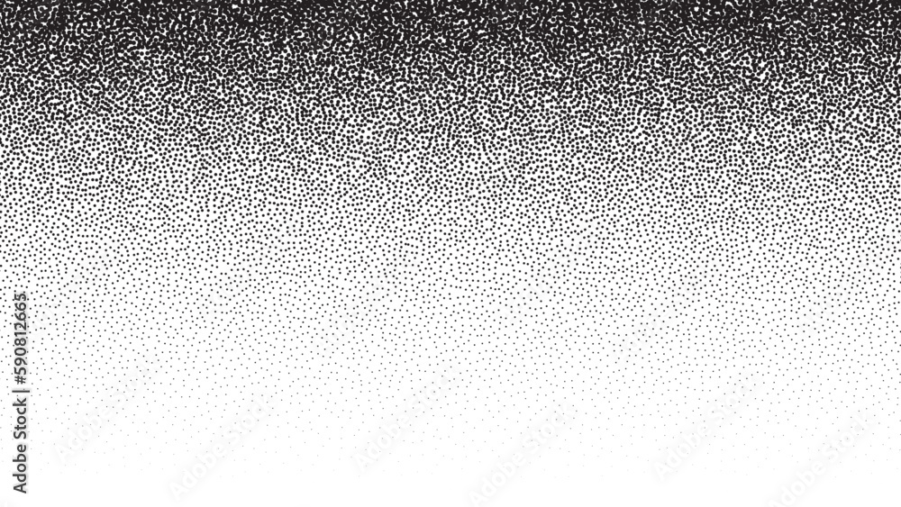 Aufkleber noise grain background, pointillism dots gradient dotwork pattern, vector stipple effect. grain nois