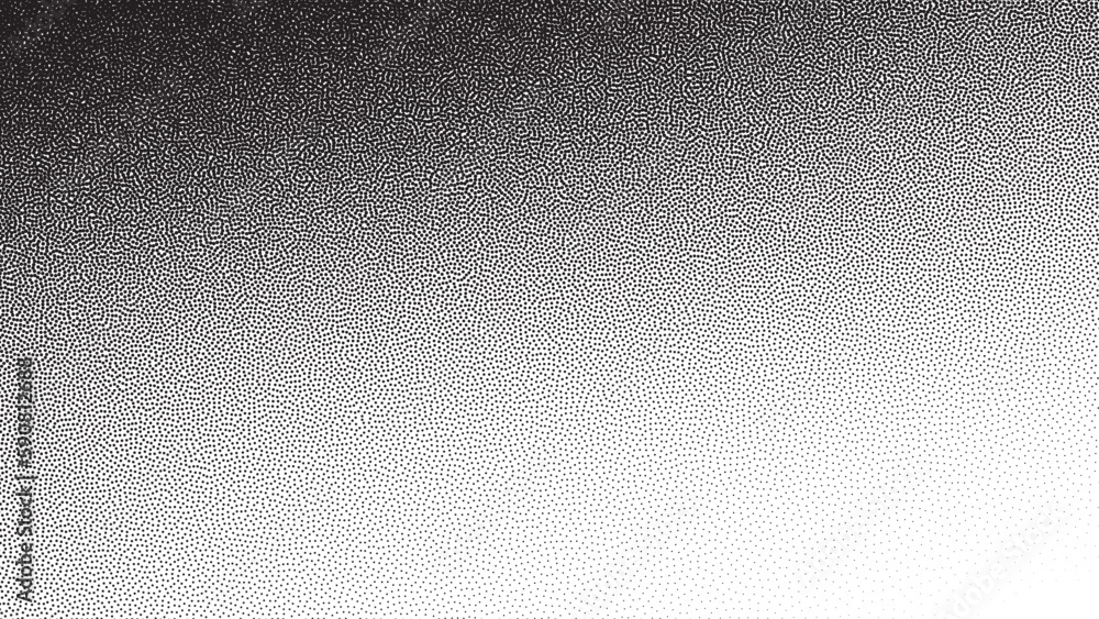 Aufkleber noise grain texture background, abstract dots or dotwotk pointillism, vector halftone gradient patte