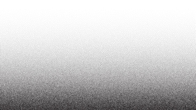 Noise grain background, pointillism dots gradient or dotwork pattern, vector stipple effect. Grain noise halftone texture background