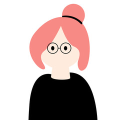 Cute Face people character set human avatar with diversity