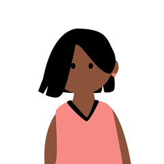 Cute Face people character set human avatar with diversity