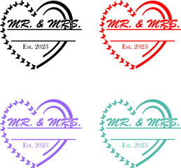 logo for the family, monogram family, wedding family