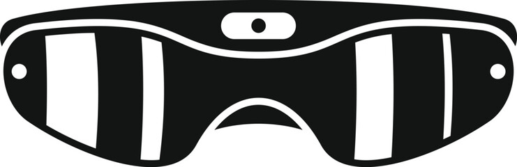 Future vr glasses icon simple vector. 3d headset. Human cyber