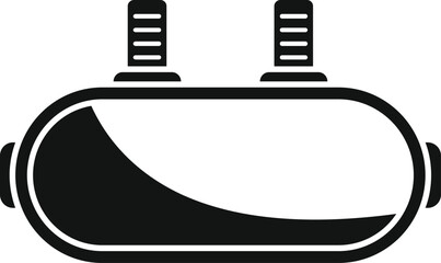 Human headset tech icon simple vector. Virtual glasses. Digital future