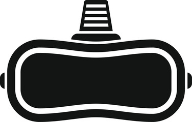 Helmet design vr icon simple vector. Headset reality. Futuristic digital