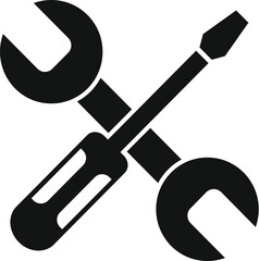 Service tools icon simple vector. Repair equipment. Work cool