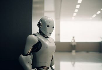 Robot illustration image by generative ai