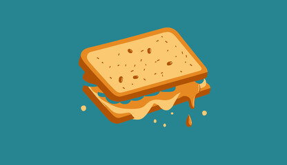 Simply Delicious: A Homemade Peanut Butter Sandwich