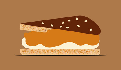 Simply Delicious: A Homemade Peanut Butter Sandwich