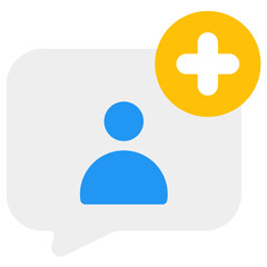 Fototapeta premium follow flat icon