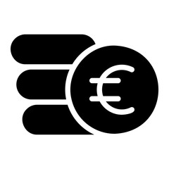 euro glyph icon
