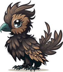 Mythology and legendary hippogriff vectors for children illustration. Magical world vectors item