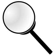 magnifying glass silhouette