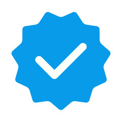 blue approved verified badge vector design - obrazy, fototapety, plakaty