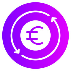 digital money gradient icon