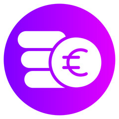 euro gradient icon