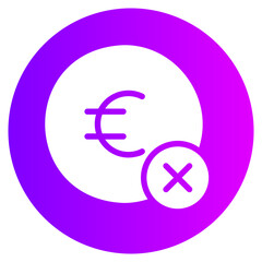 not accepted gradient icon