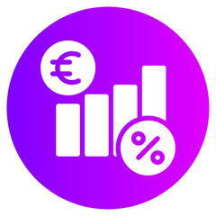 interest rate gradient icon