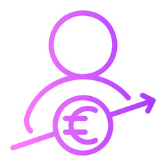 euro gradient icon