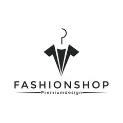 Clothes hanger for logo design vector