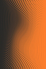 Halftone geometric hexagon. Texture abstract geometric technology background. Minimal style tech wallpaper.