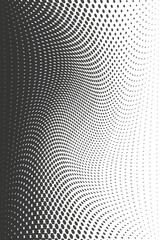 Halftone geometric hexagon. Texture abstract geometric technology background. Minimal style tech wallpaper.