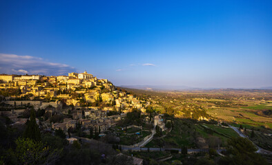 Obraz premium Gordes small medieval town in Provence, Luberon, Vaucluse, France
