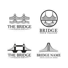 Bridge logo template vector icon