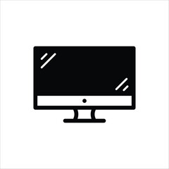 Monitor vector icon. Screen flat sign design. TV pictogram symbol. Television vector icon. UX UI icon