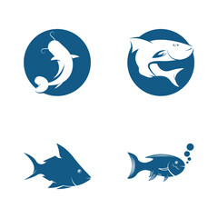 Fish logo template