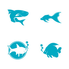 Fish logo template