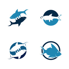 Fish logo template